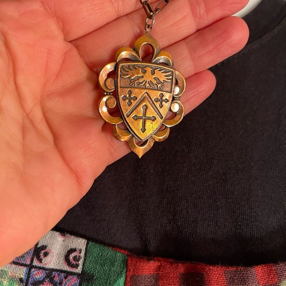 Vintage necklace in copper. BL/BL - Picture 5 of 5